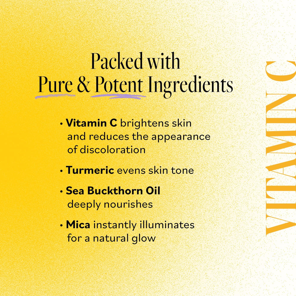Derma E Vitamin C Glow Face Oil with red raspberry nourishes and hydrates skin.