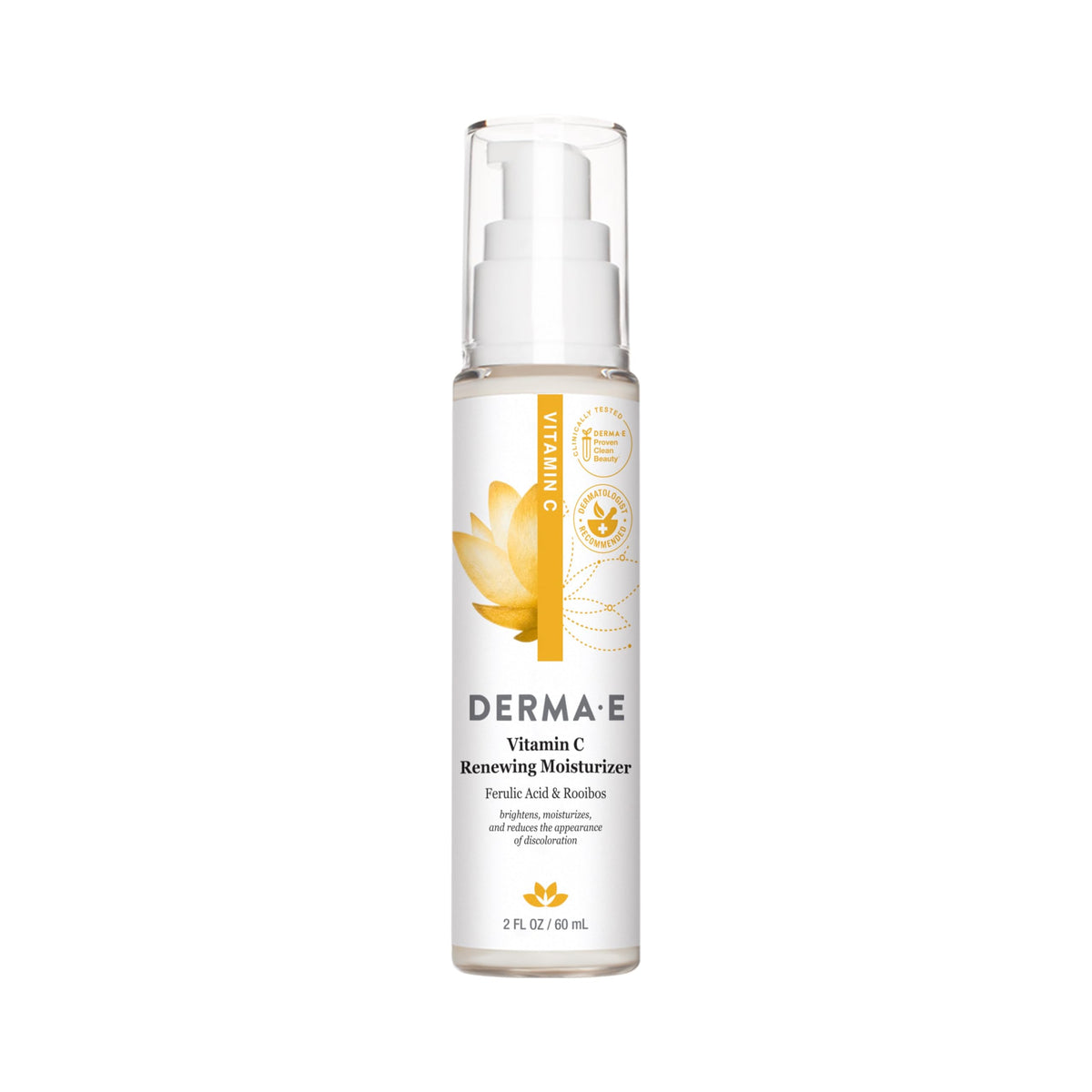 Derma E Vitamin C Renewing Face Moisturizer tub closeup emphasizes brightening hydration for daily glow