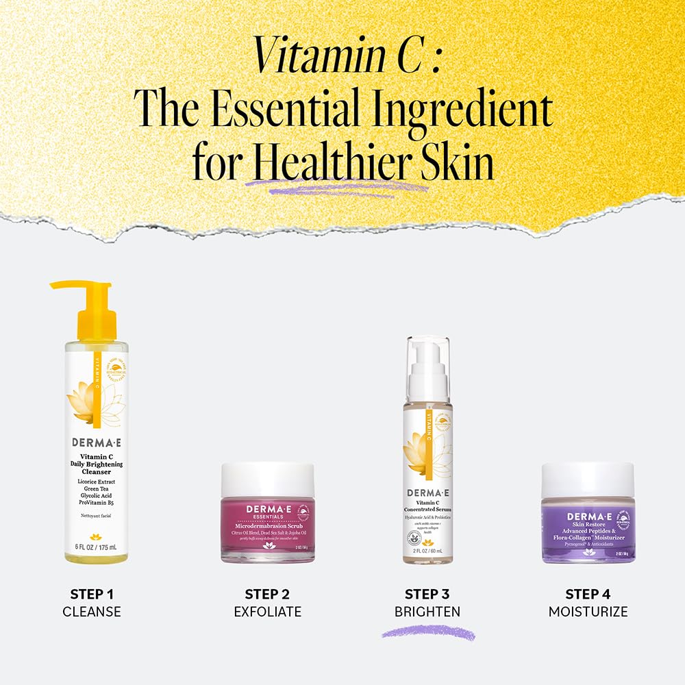 Derma E dermatologist-recommended vitamin C serum for skin health