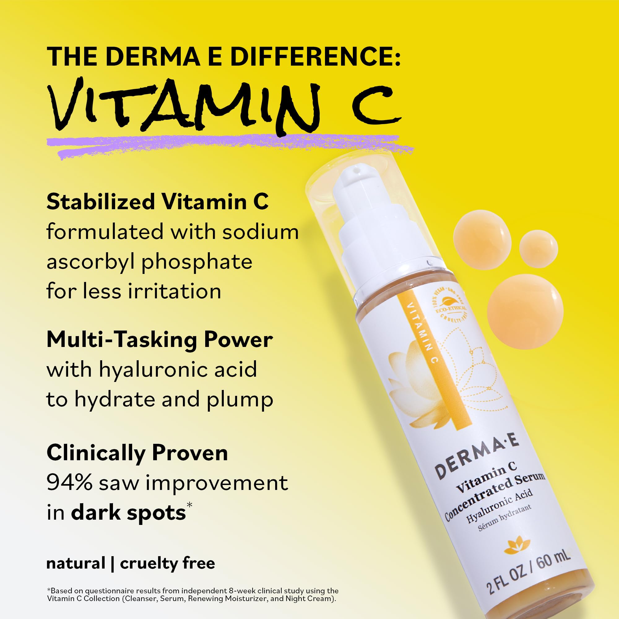 Derma E Vitamin C Serum packaging recyclable supports sustainable skincare