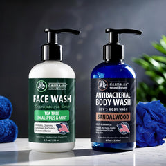 Derma-Nu Tea Tree oil post-workout cleansing foam cleanses and refreshes.