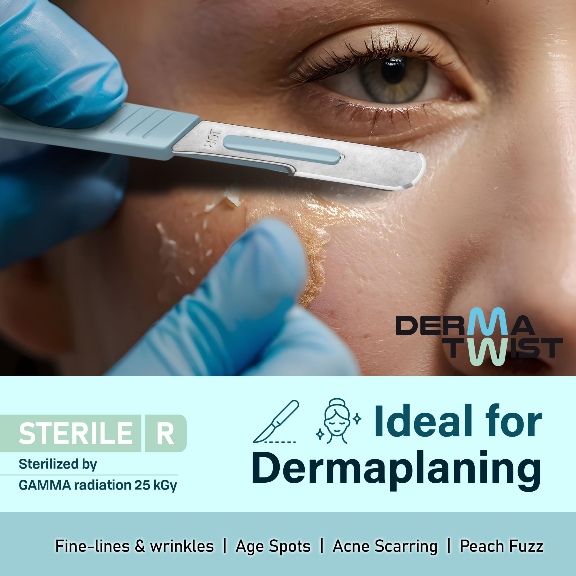 DermaTwist hygienic disposal image underscores clean routine and safety.