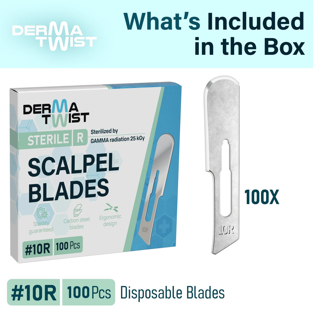 DermaTwist single-use sterile blades emphasize hygiene and convenient disposal.