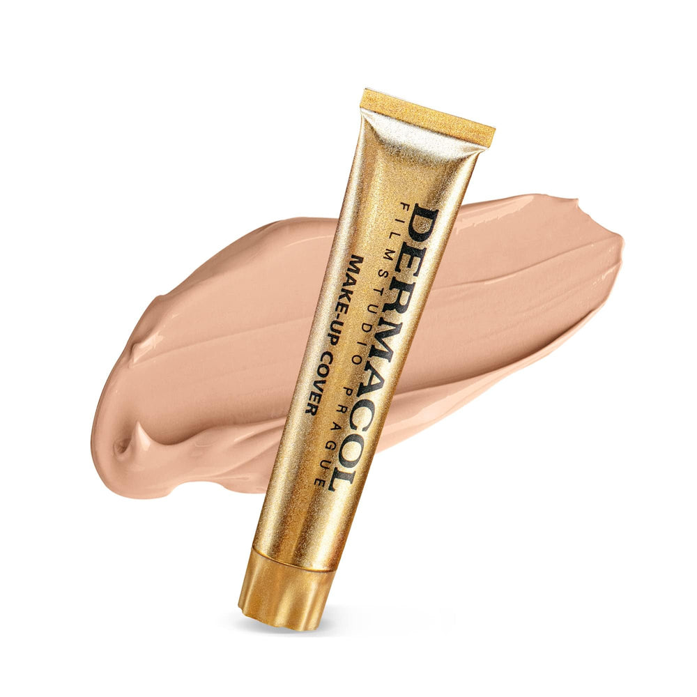 Dermacol mini packaging emphasizes travel-friendly design for on-the-go touch-ups.