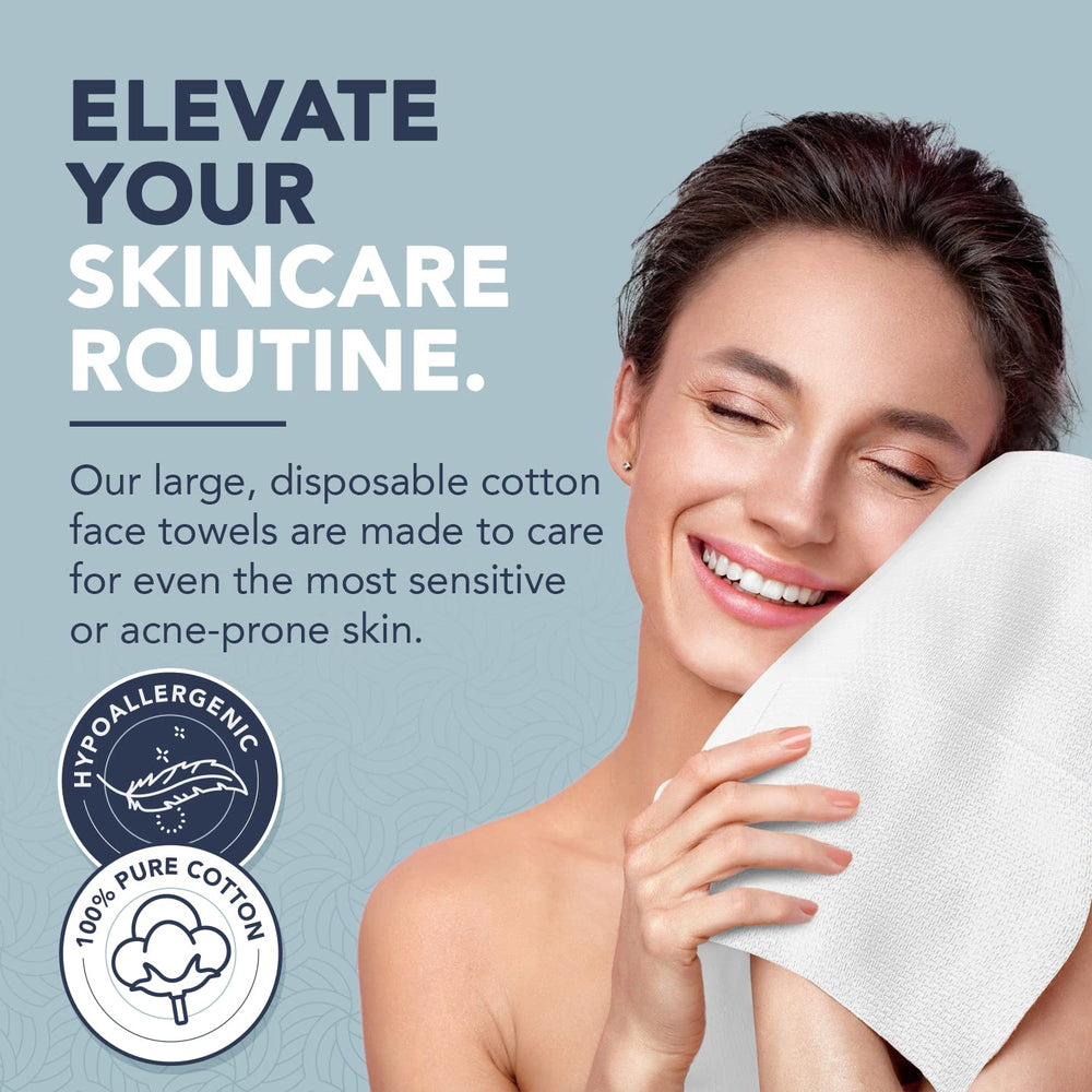 Dermacotton fragrance-free hypoallergenic towels suitable for sensitive skin.