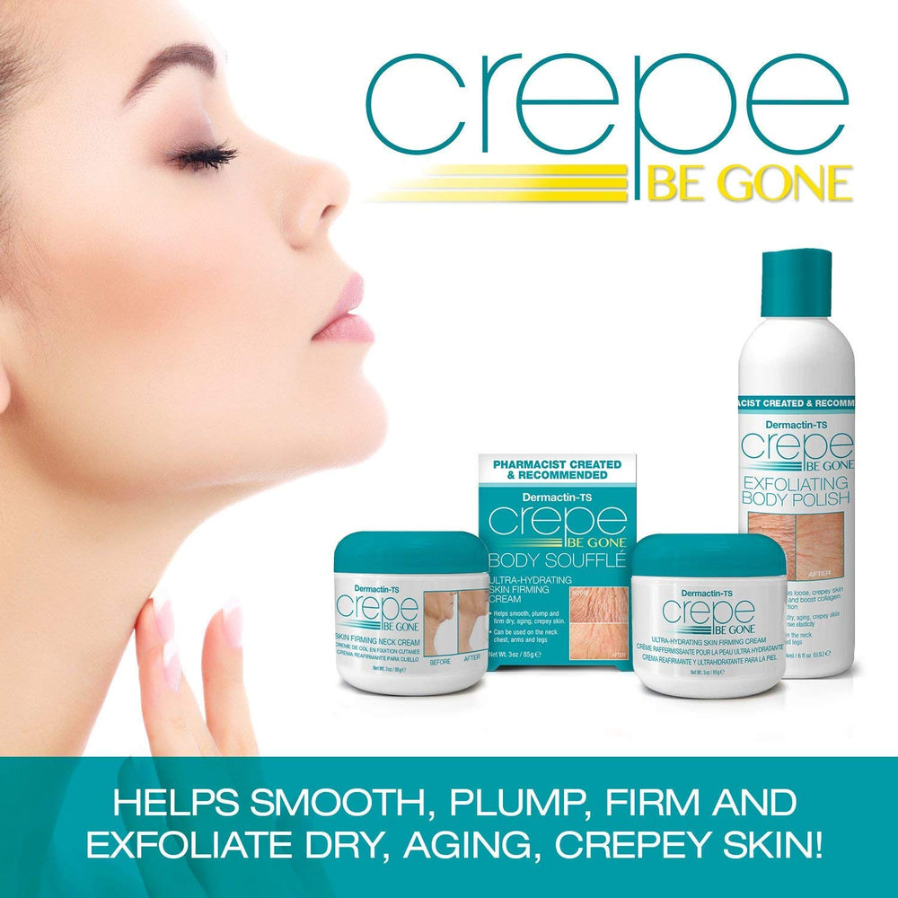 Dermactin Crepe Be Gone Body Souffle luxury crepe skin care option.