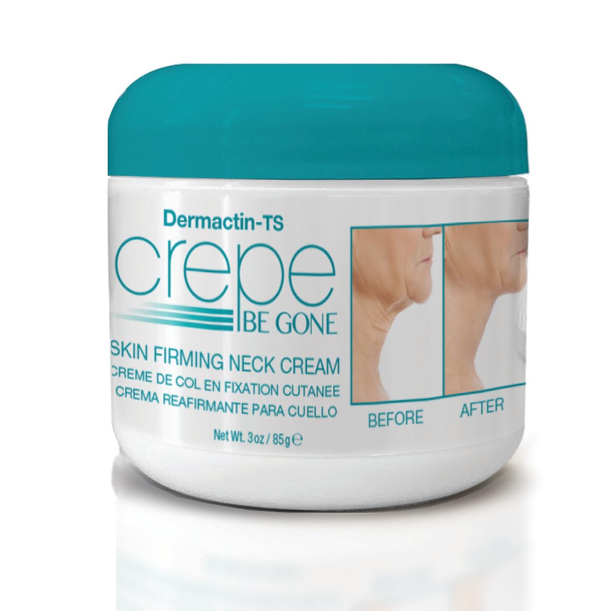 Dermactin Crepe Be Gone made-in-usa badge highlights quality control and formulation care.