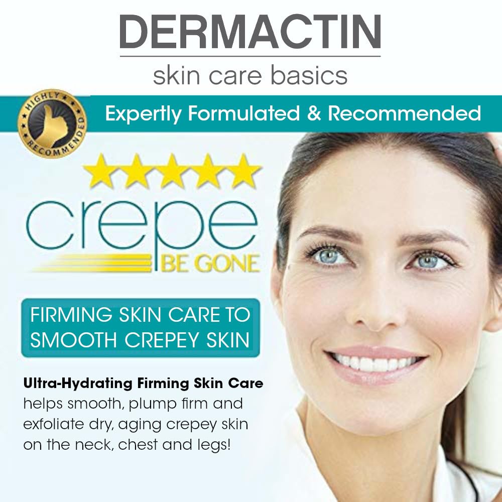 Dermactin Crepe Be Gone Body Souffle made in USA packaging.