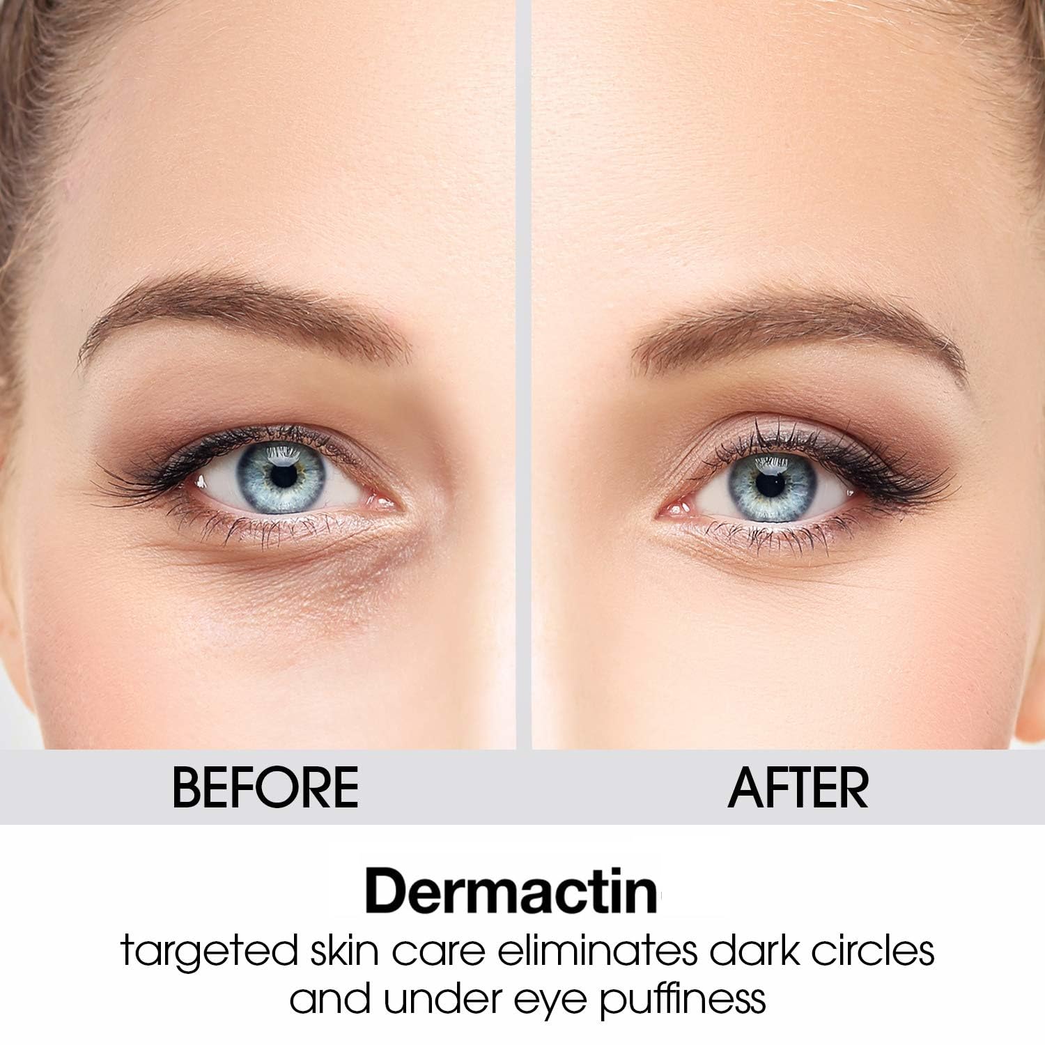 Dermactin Eye-Line Eraser packaging box highlighting compact, travel-friendly design