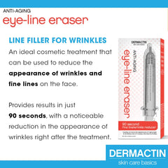 Dermactin Eye-Line Eraser texture swatch displaying smooth, easy-apply cream