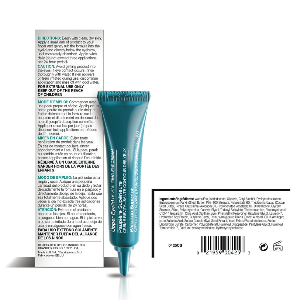 Dermactin sensitive-skin formula in action shows gentle revitalization for delicate eyelid skin.