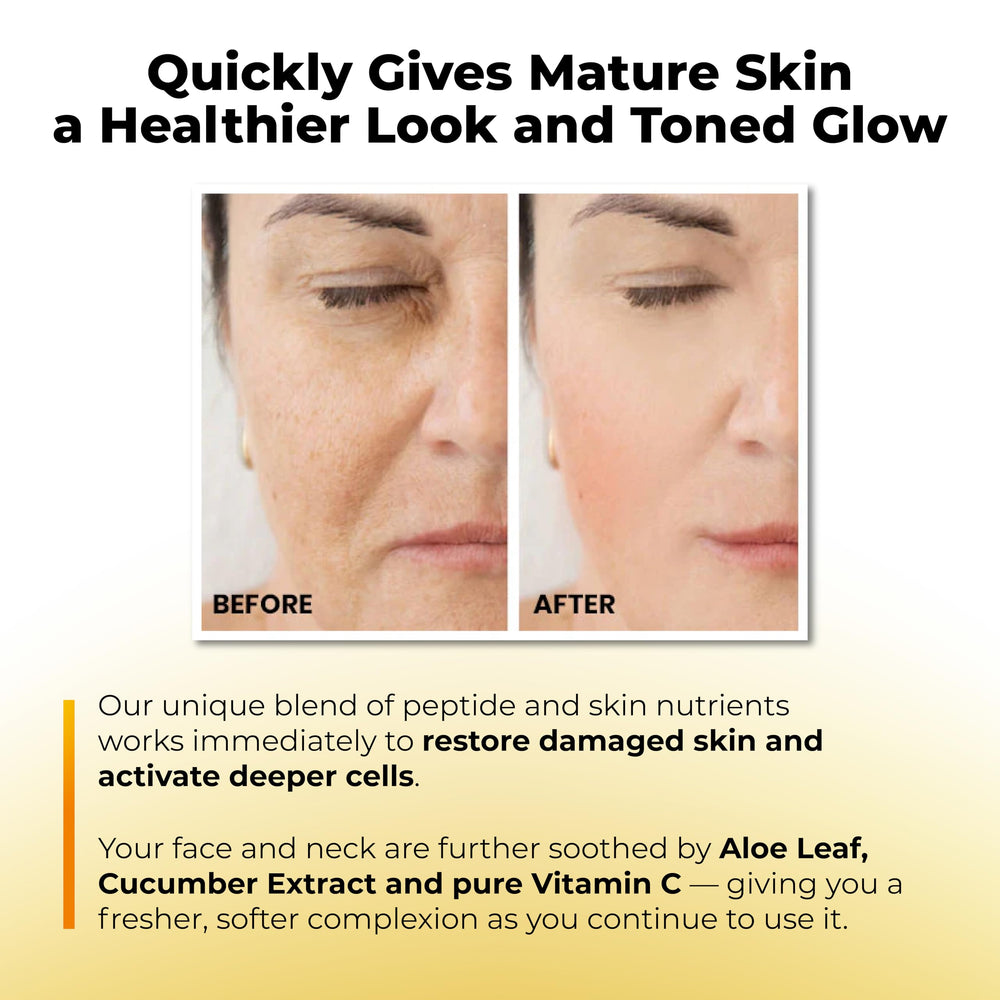 Dermacyl peptide serum absorption texture on skin surface