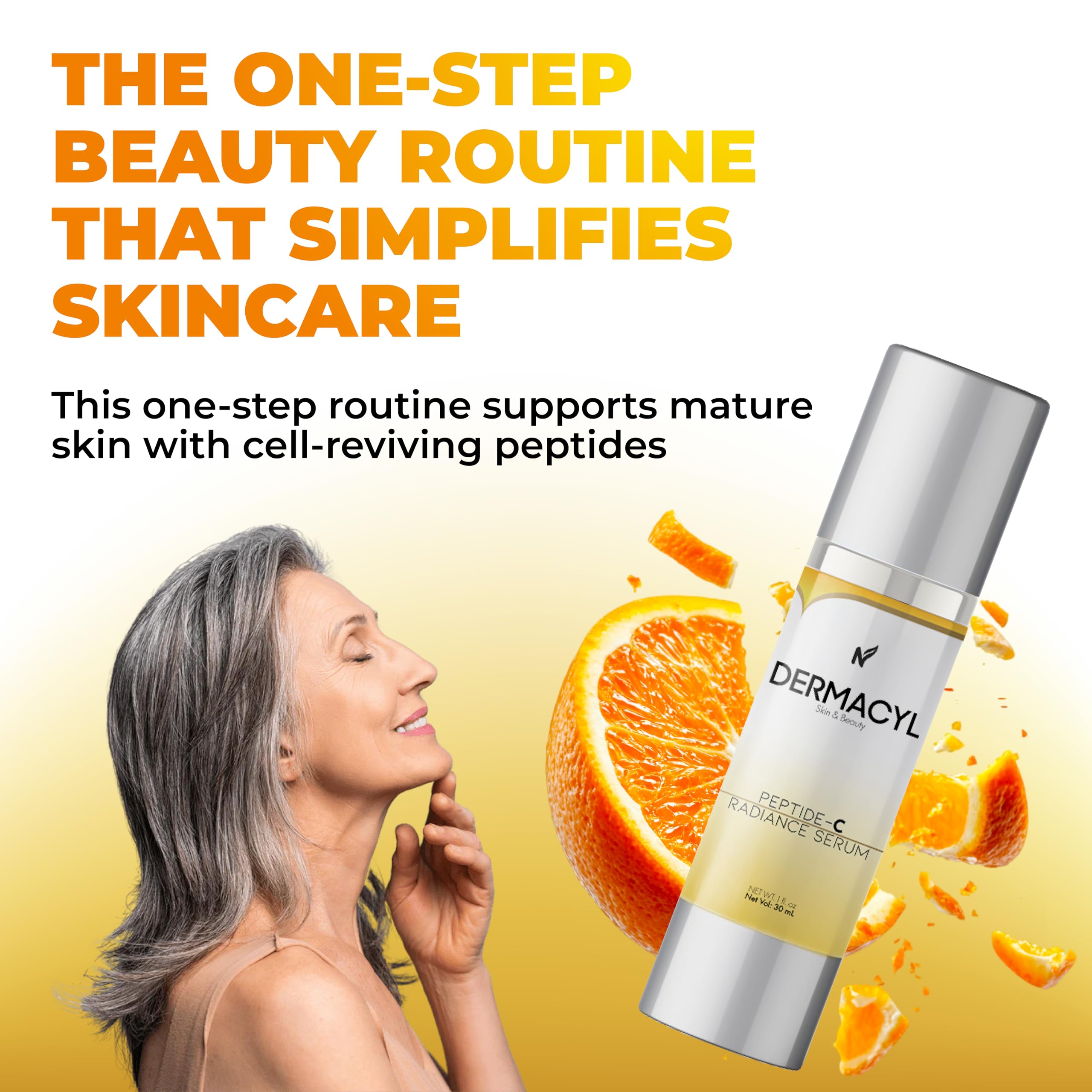 Dermacyl peptide serum eye-area application care routine
