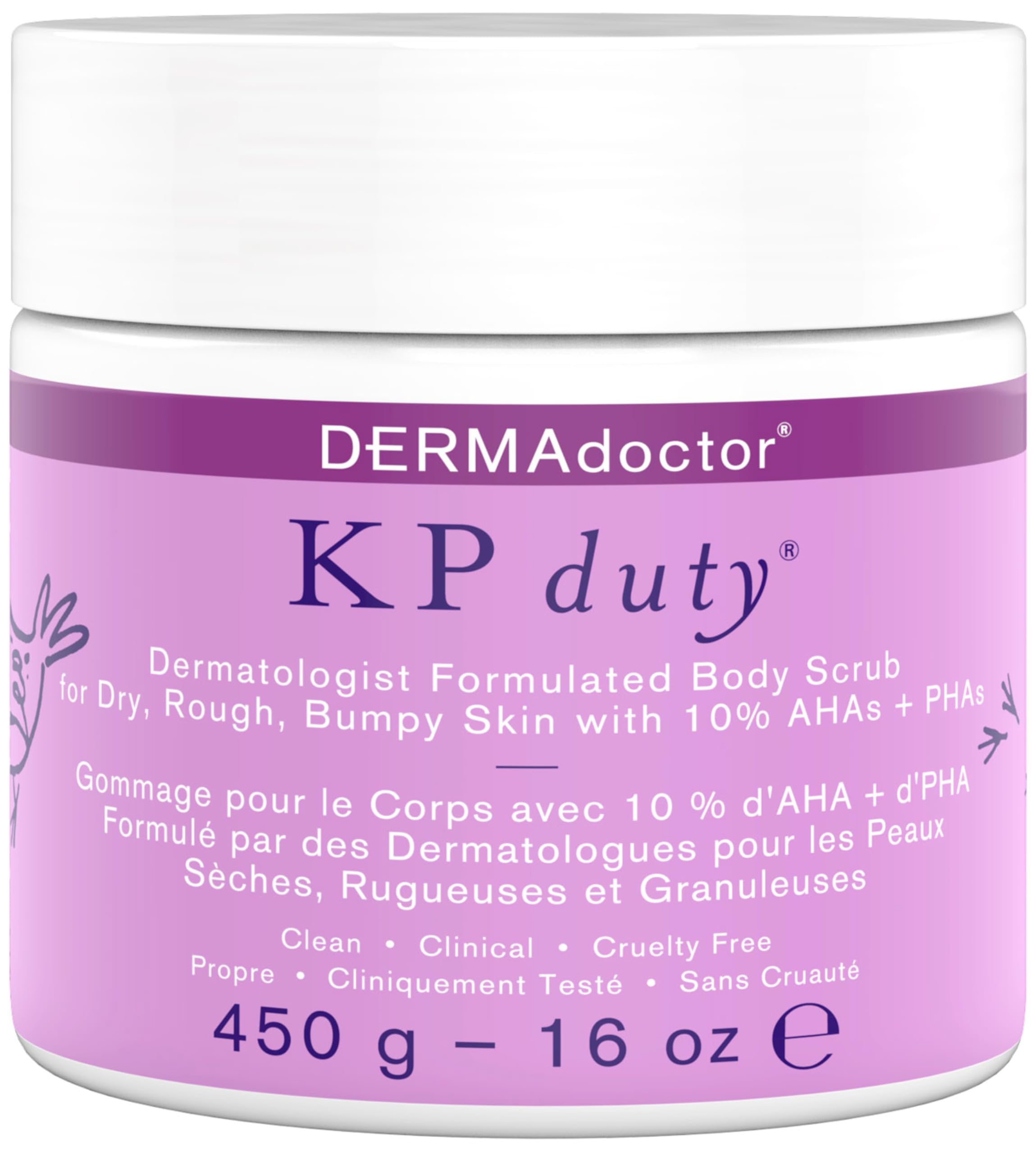 DERMAdoctor KP Bump Eraser jar — creamy scrub for keratosis pilaris smoothing