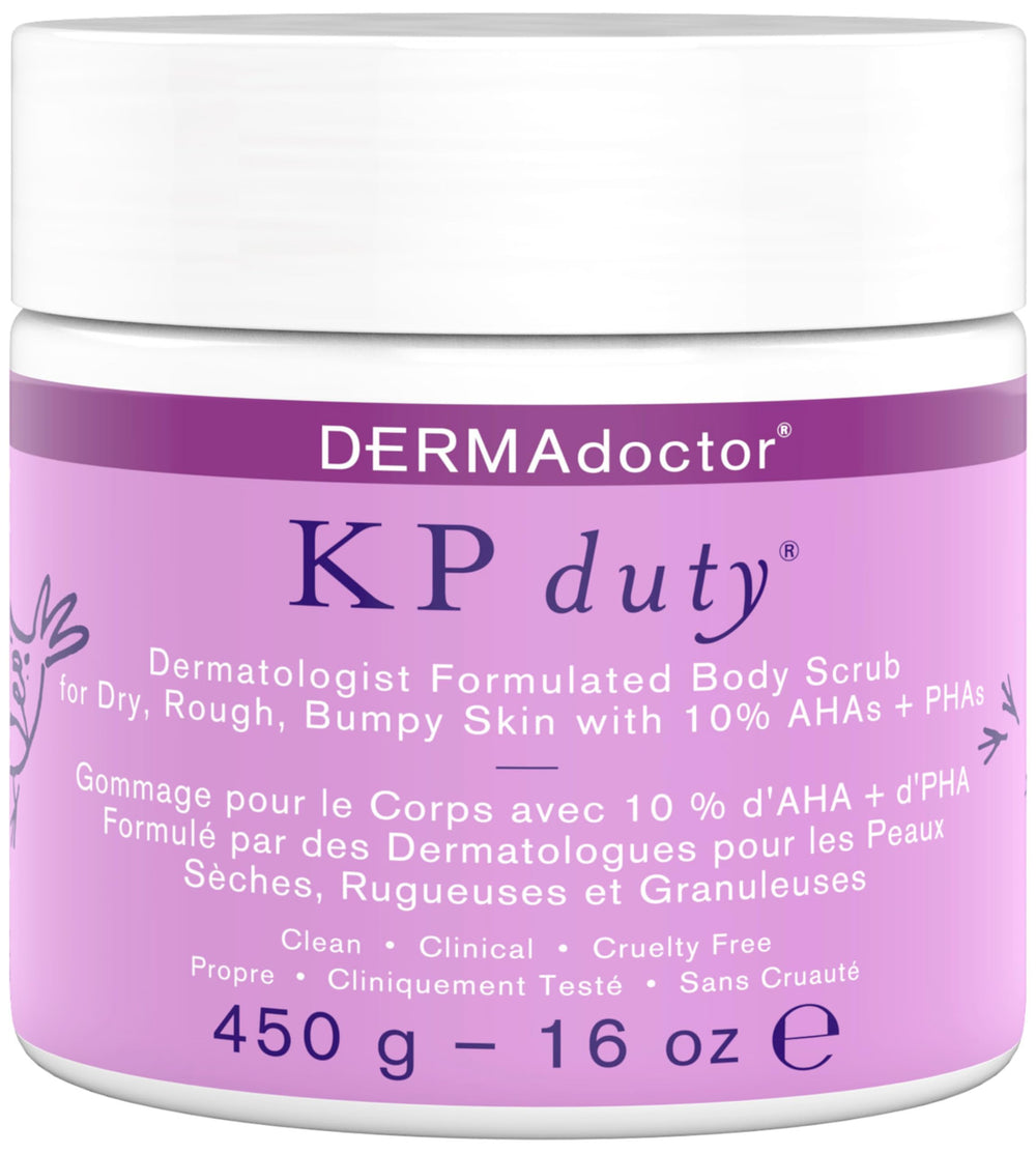 DERMAdoctor KP Bump Eraser jar — creamy scrub for keratosis pilaris smoothing