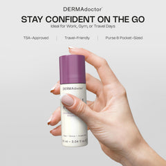 DERMAdoctor Total NonScents colorless gel dries clear and leaves no clothing marks