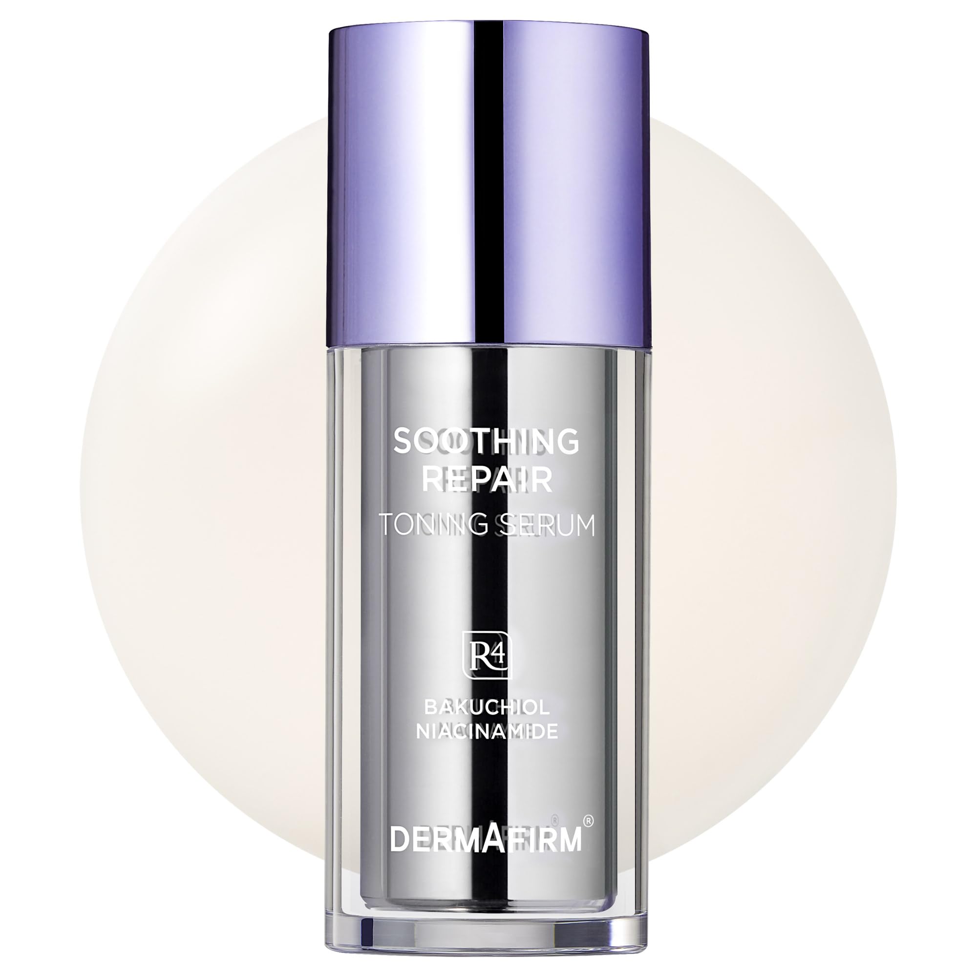 Dermafirm bakuchiol serum bottle—gentle hydration for sensitive skin and a glow-ready complexion.