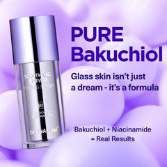 Dermafirm bakuchiol serum dropper—even distribution for smoother, calmer skin.