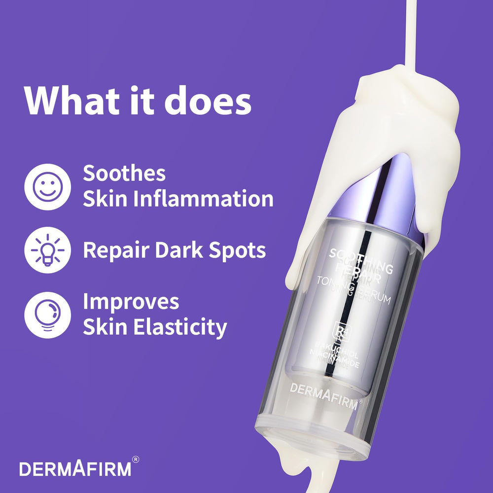 Dermafirm closeup texture—silky feel promotes a dewy, even complexion.