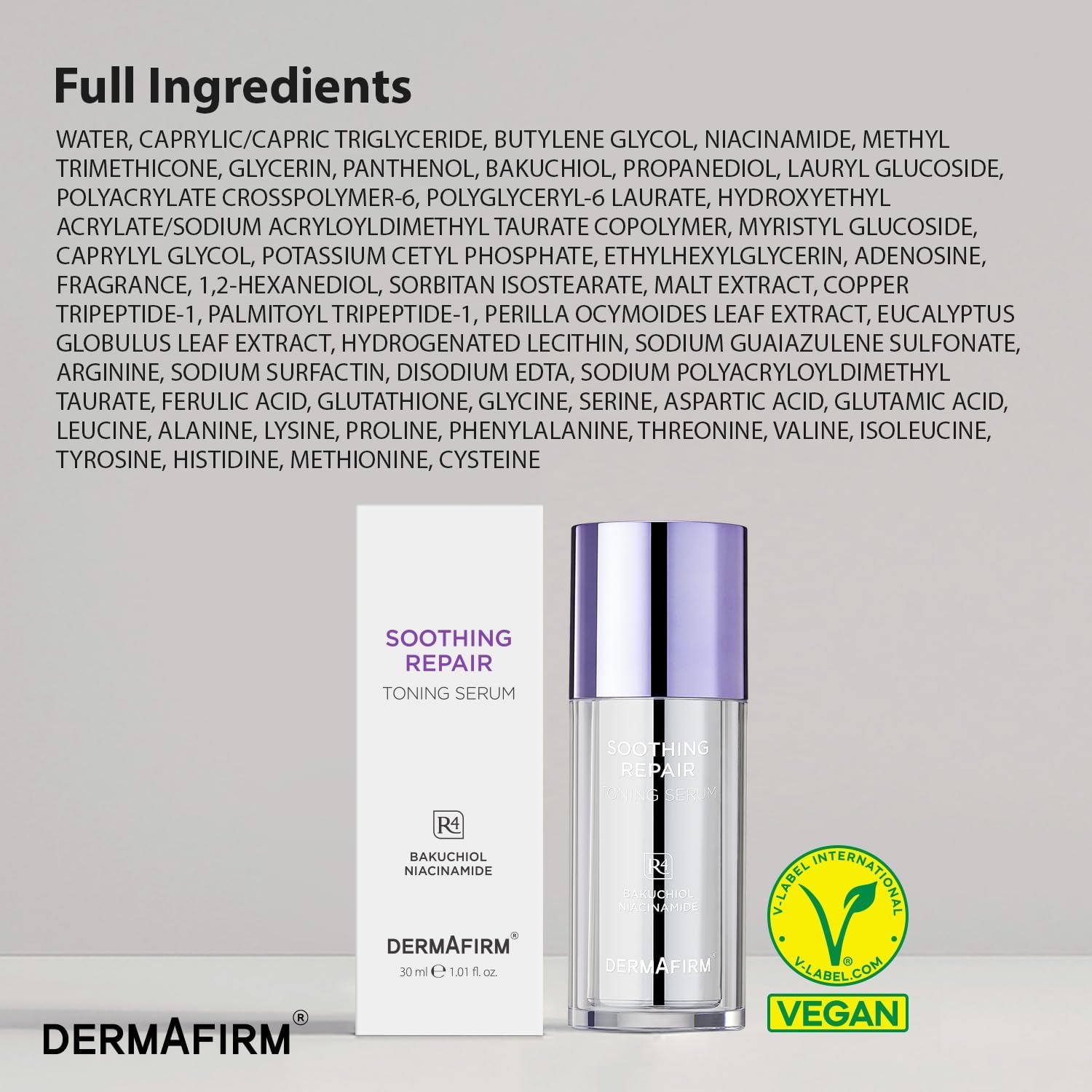 Dermafirm serum application routine—easy, fast-absorbing step for glass-skin goals.
