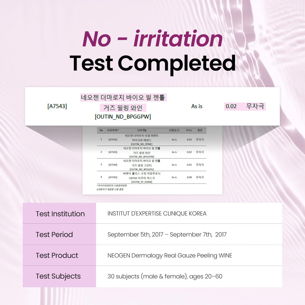 DERMALOGY by NEOGENLAB Bio-Peel Gauze Wine Pad set supports antioxidant-rich routine.