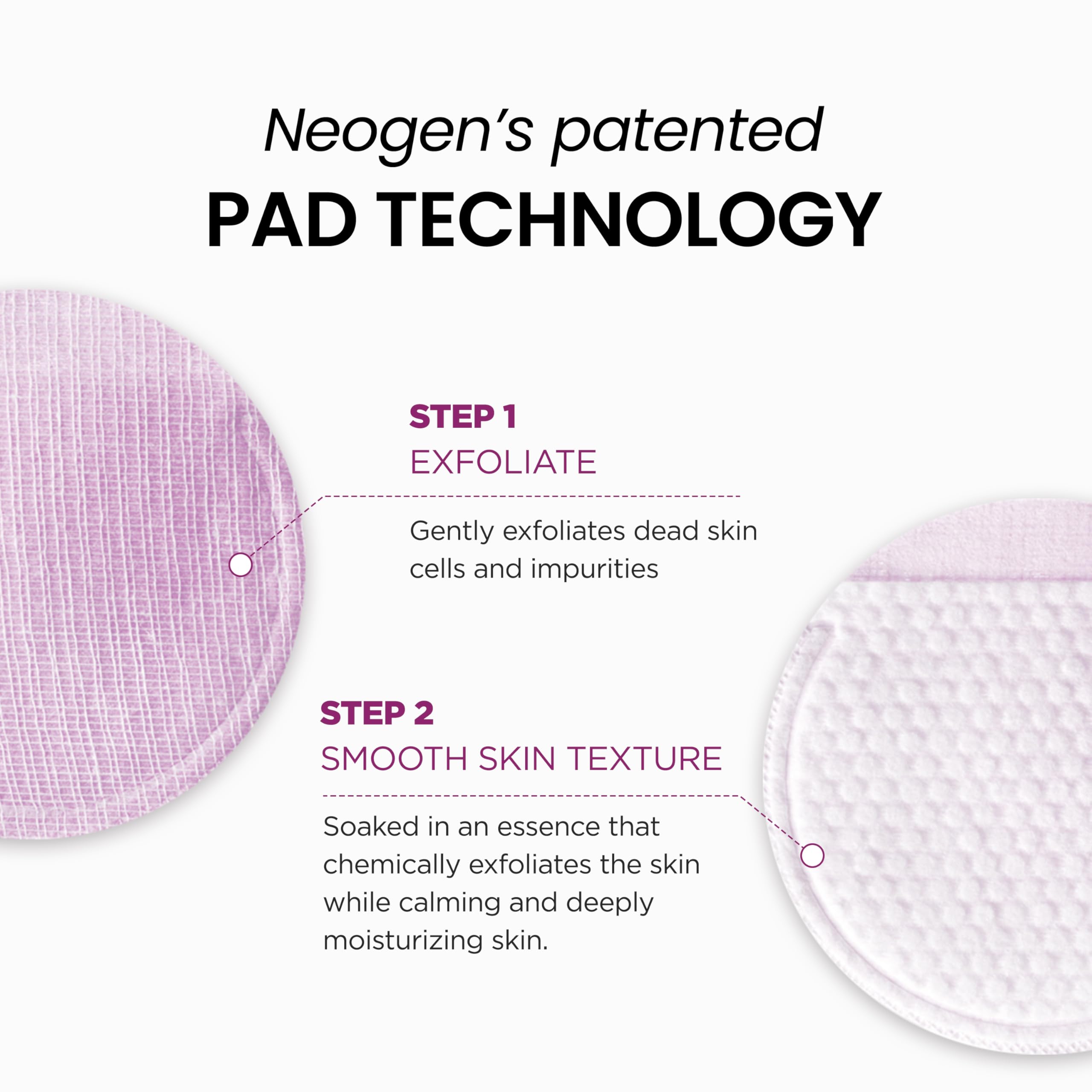 DERMALOGY by NEOGENLAB Bio-Peel Gauze Wine Pad serum layer visible for radiant complexion.