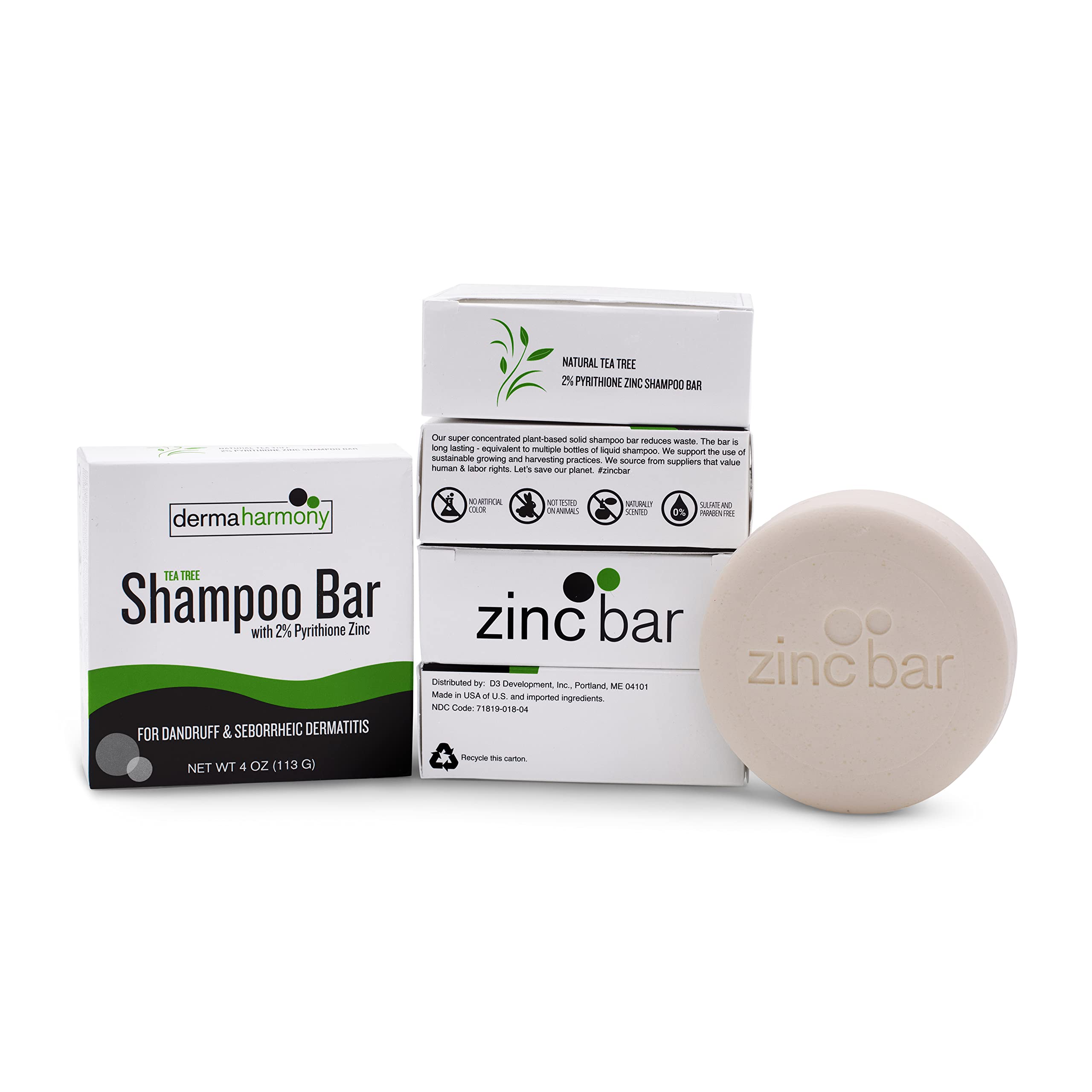 DermaHarmony shampoo bar drying on rack shows proper storage.