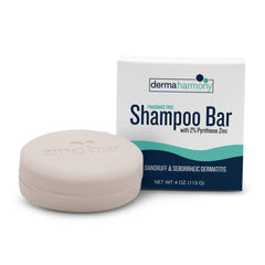 DermaHarmony fragrance-free shampoo bar lather close-up for gentle cleansing.
