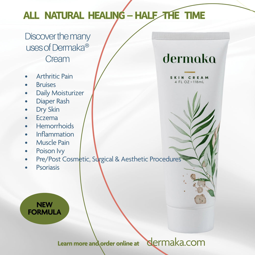 Dermaka Arnica Cream jar demonstrates smooth non greasy finish