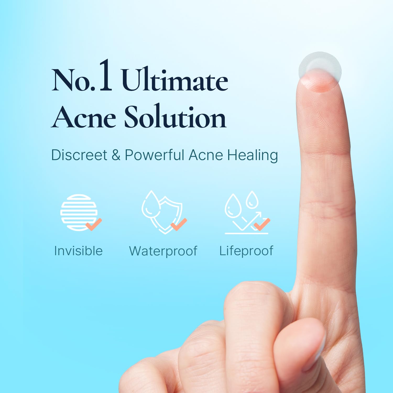 DERMAKR discreet acne patch 4-pack displayed for daily skincare routine