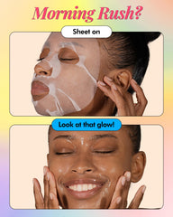 DERMAL 78 collagen essence sheet closeup highlights brightening hydration and plump-looking skin