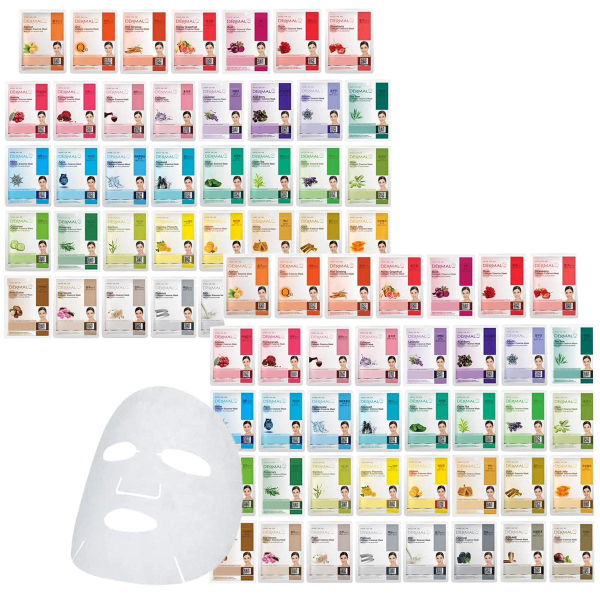 DERMAL 78 combo pack cover image, showcasing a hydrating sheet mask collection for skin health