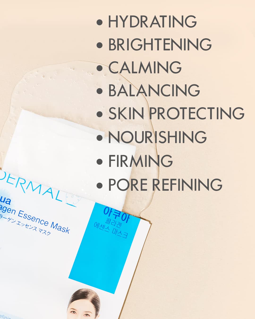 DERMAL daily skincare routine moment, promoting refreshed-looking skin.