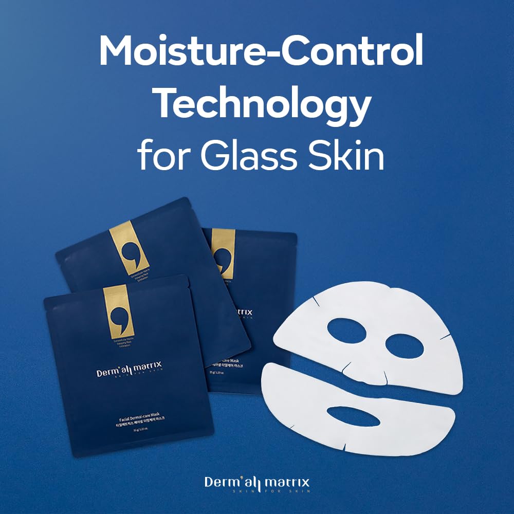DERM-ALL MATRIX essence absorbing into skin after masking for nourished glow.