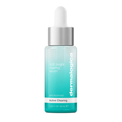 Dermalogica Age Bright Clearing Serum bottle hints at clearer, brighter skin.