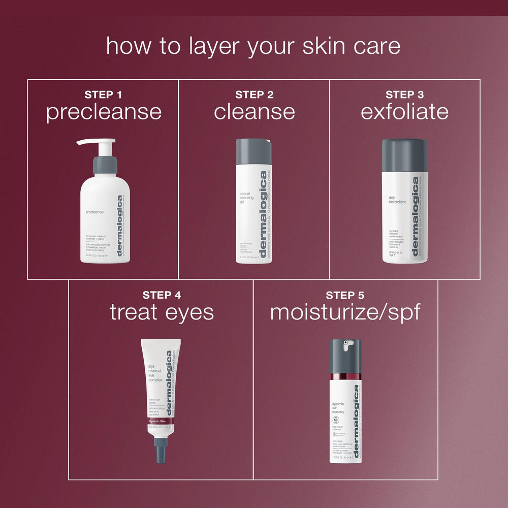 Dermalogica Age Reversal Eye Complex puffiness reduction applied under-eye area.