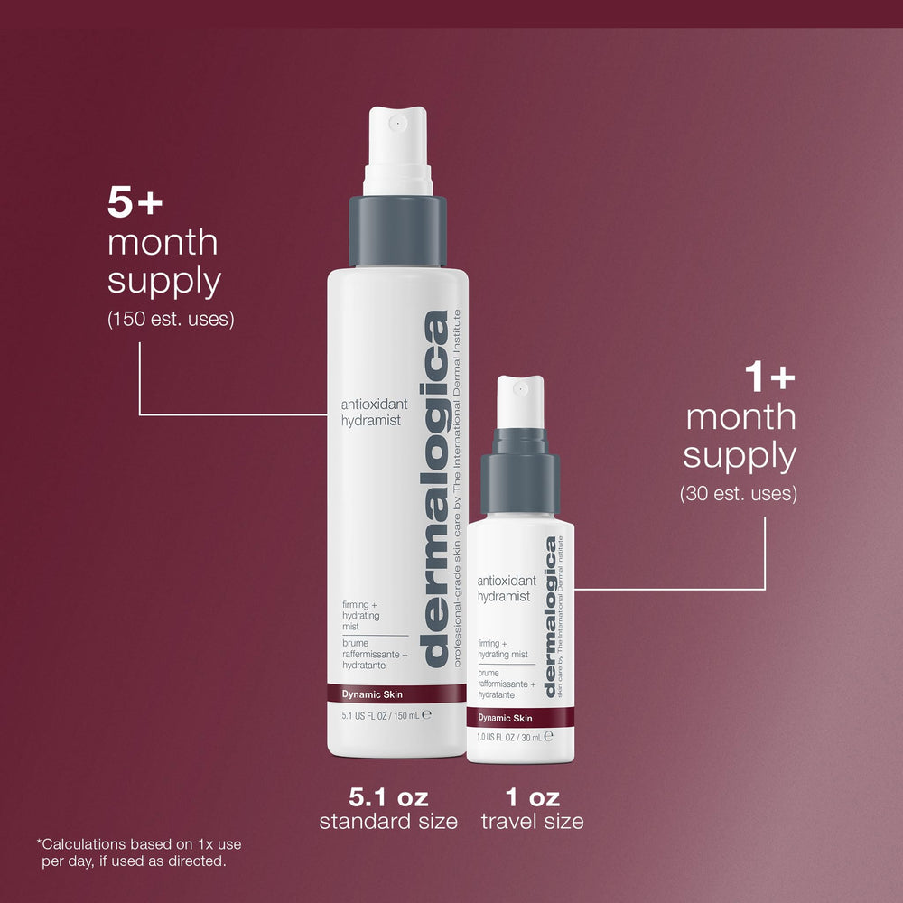 Dermalogica Antioxidant Hydramist Toner bottle cap, spray-on refreshment for quick hydration