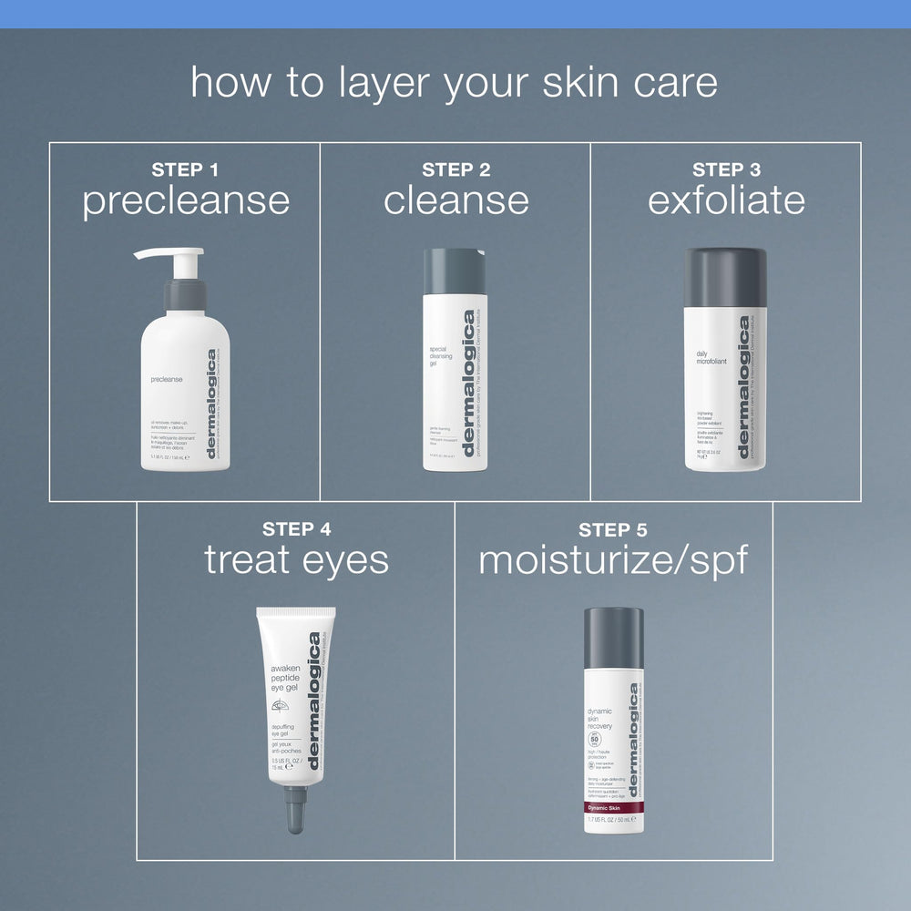 Dermalogica Awaken Eye Gel demonstrating soothing rosemary infusion visual.