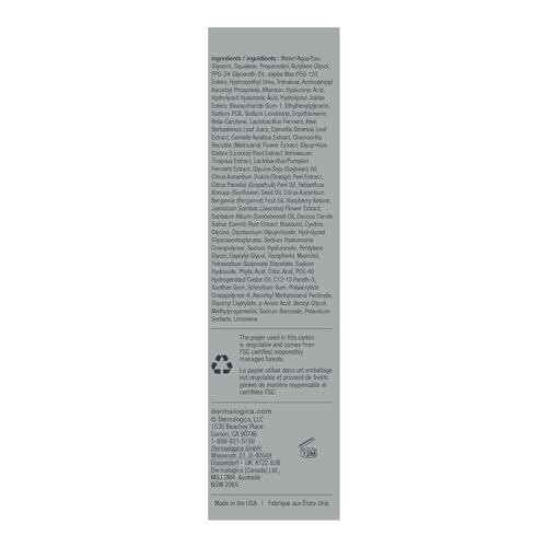 Dermalogica Biolumin-C Gel Moisturizer pump action showcases lightweight application.