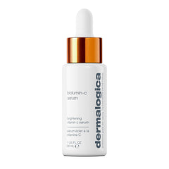 Dermalogica Biolumin-C Serum bottle glows for radiant skin.