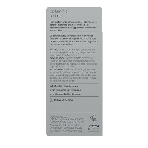 Dermalogica Biolumin-C Serum packaging box highlighting premium brightening ritual.