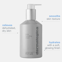 Dermalogica Body Hydrating Cream green tea leaf detail conveys antioxidant support.