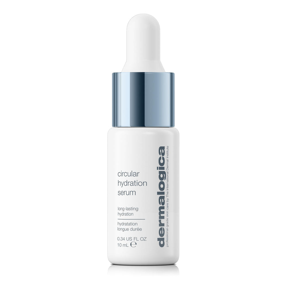 Dermalogica Circular Hydration Serum bottle closeup for long-lasting moisture