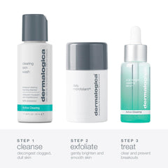 Dermalogica AGE Bright Clearing Serum bottle highlighting brightening and clarity benefits.
