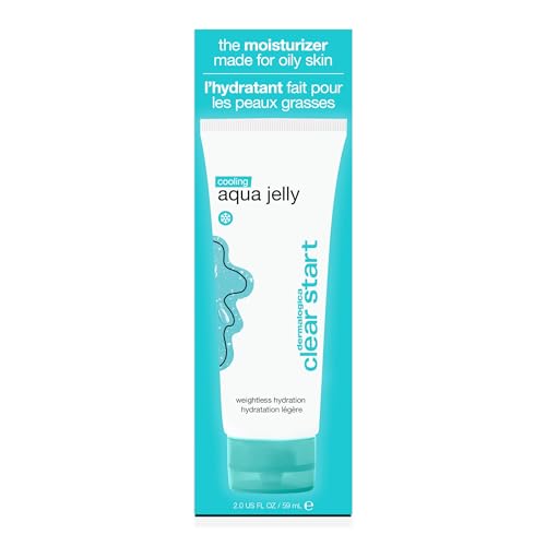 Dermalogica Clear Start Cooling Aqua Jelly texture close-up shows gel formulation for oil control.
