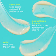 Dermalogica Clear Start fizz mask sulfur ingredient spotlight suggests decongesting benefits.