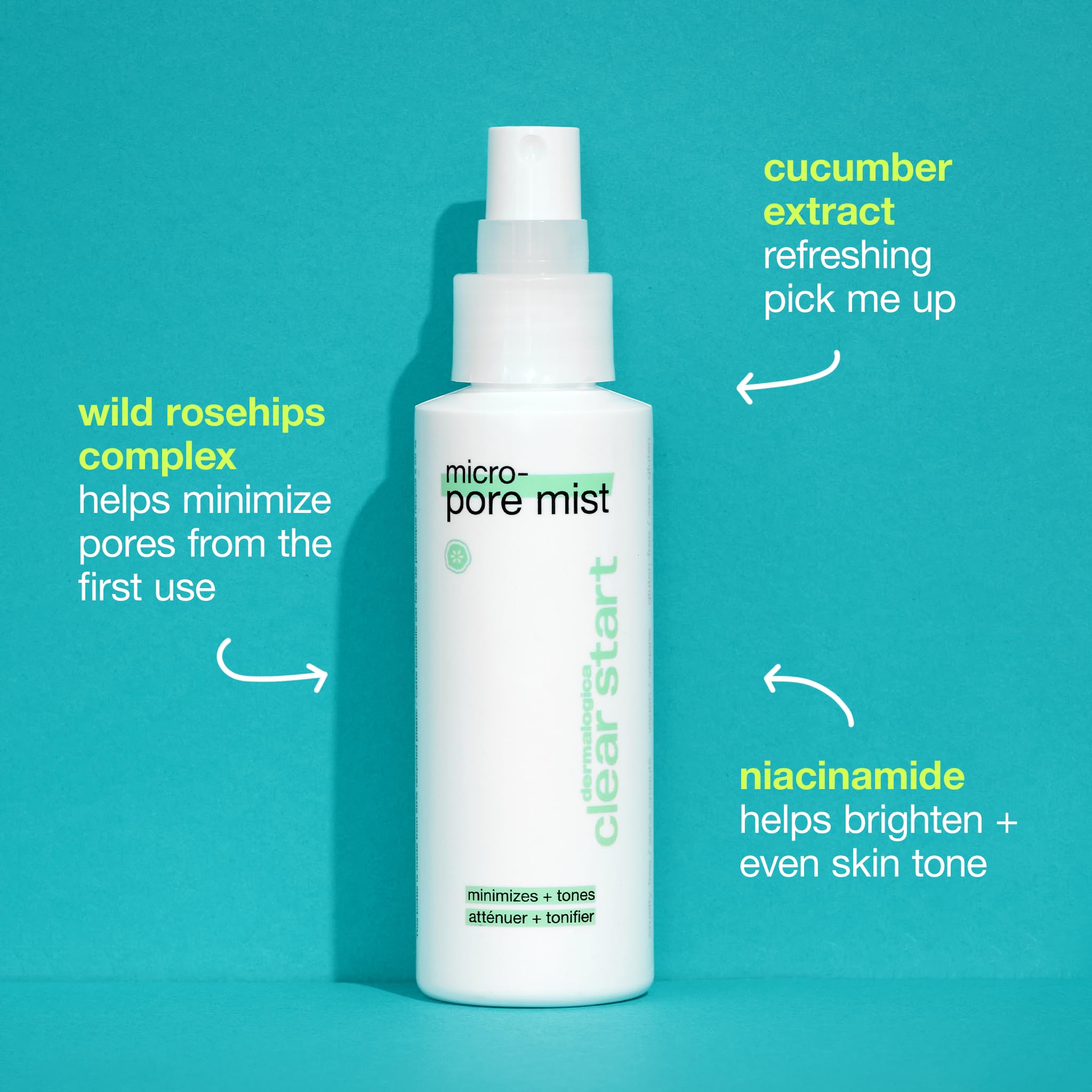 Dermalogica Clear Start Micro-Pore Mist spray ready to refresh oily skin.