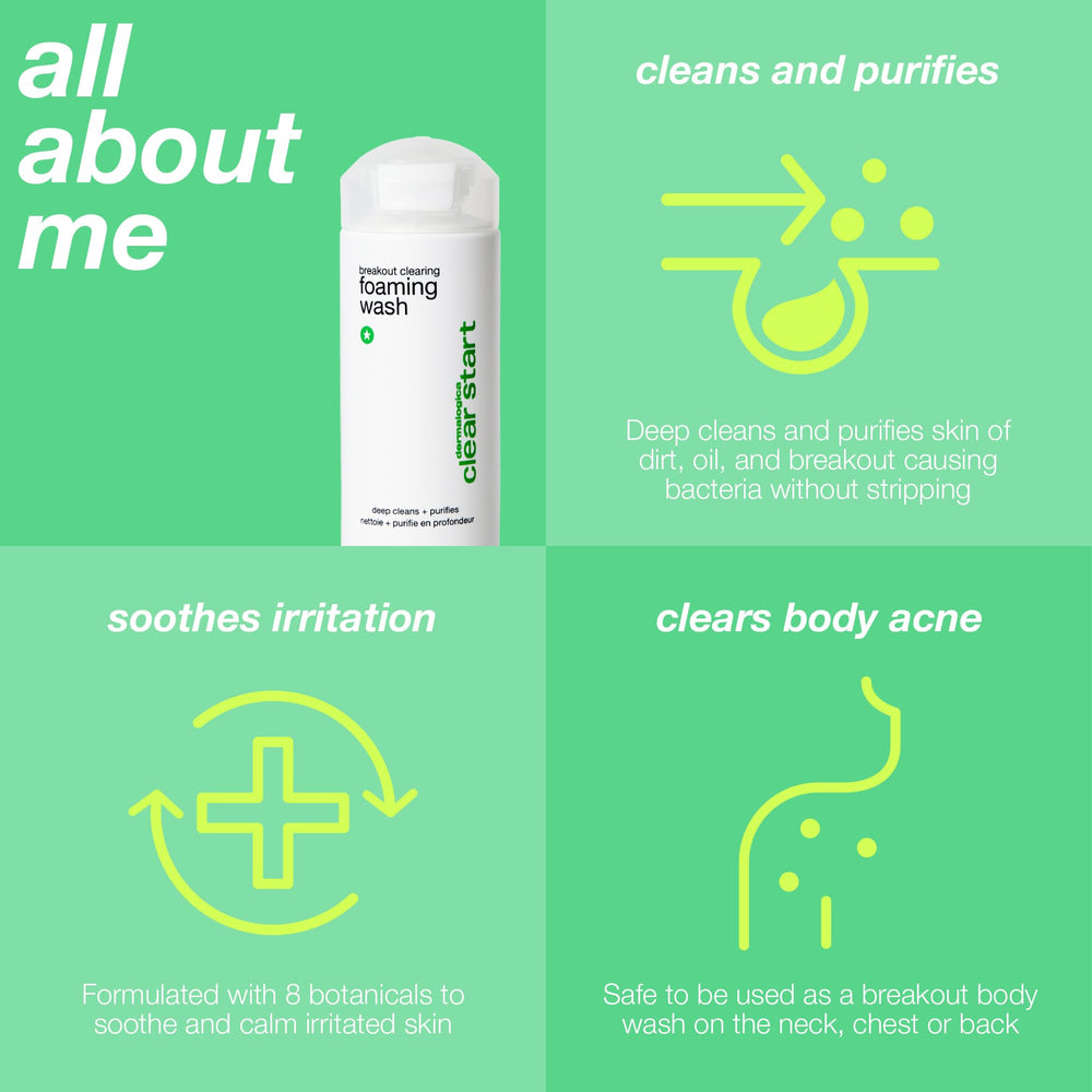 Dermalogica Clear Start morning routine image promotes daily cleanse.