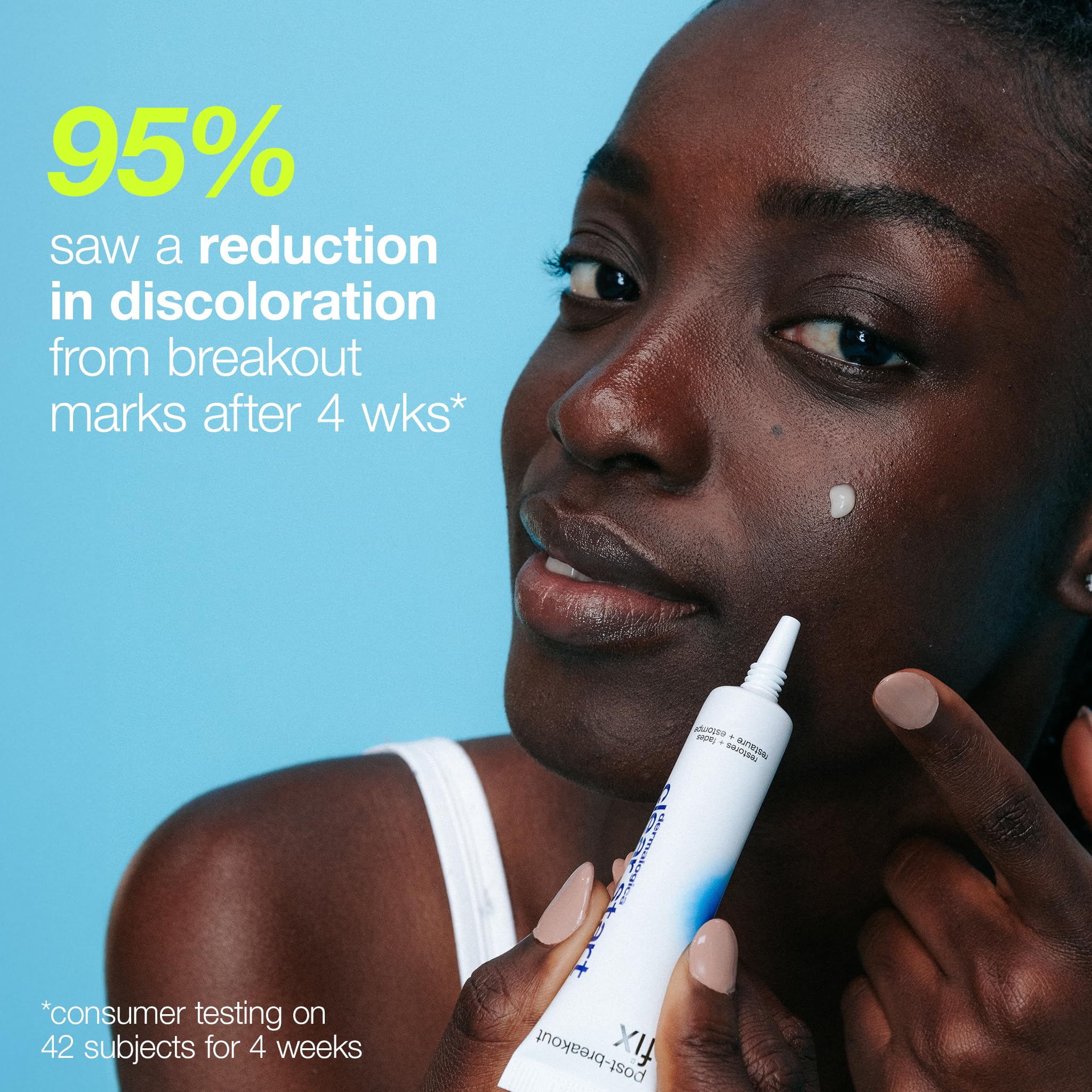 Dermalogica Clear Start close-up reveals a silky finish after application