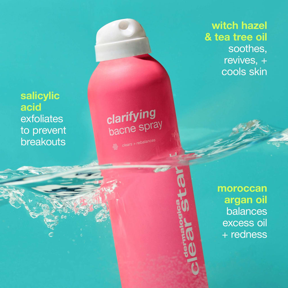 Dermalogica Clear Start tea tree oil and witch hazel soothe redness and calm skin.